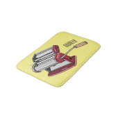 Afbeelding van cartoon voor pasteiters badmat (Gekanteld)