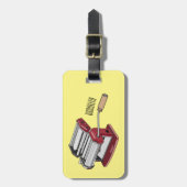 Afbeelding van cartoon voor pasteiters bagagelabel (Voorkant verticaal)