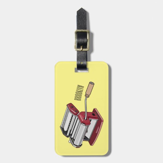 Afbeelding van cartoon voor pasteiters bagagelabel (Voorkant verticaal)