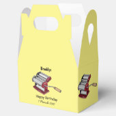 Afbeelding van cartoon voor pasteiters bedankdoosjes (Geopend)