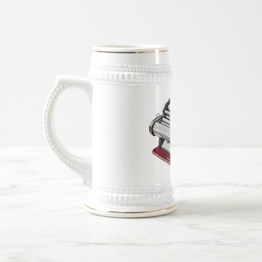 Afbeelding van cartoon voor pasteiters bierpul (Links)