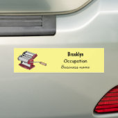 Afbeelding van cartoon voor pasteiters bumpersticker (Op auto)