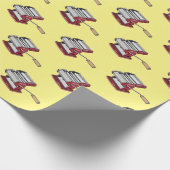 Afbeelding van cartoon voor pasteiters cadeaupapier (Hoek)