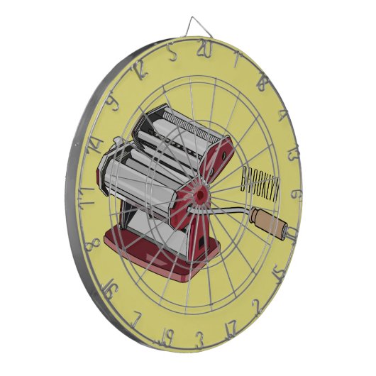 Afbeelding van cartoon voor pasteiters dartbord (Voorkant Links)