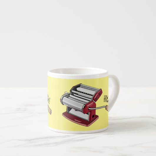Afbeelding van cartoon voor pasteiters espresso kop (Voorkant rechts)