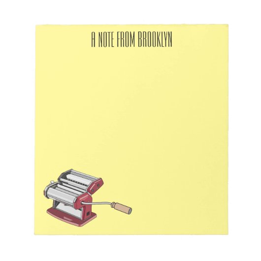 Afbeelding van cartoon voor pasteiters notitieblok (Voorkant)