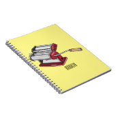 Afbeelding van cartoon voor pasteiters notitieboek (Rechterzijde)