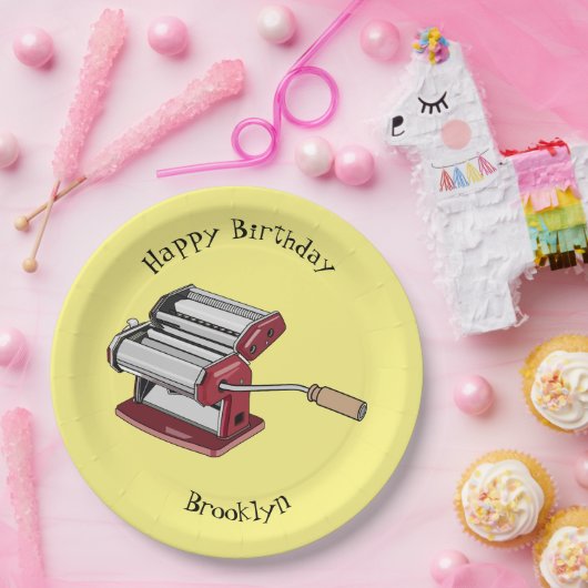 Afbeelding van cartoon voor pasteiters papieren bordje (Feest)