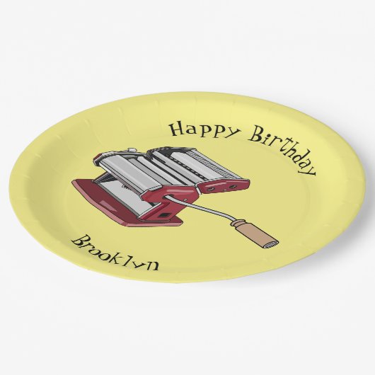 Afbeelding van cartoon voor pasteiters papieren bordje (Gekanteld)