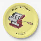 Afbeelding van cartoon voor pasteiters papieren bordje (Voorkant)