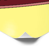 Afbeelding van cartoon voor pasteiters perfect poster (Hoek)