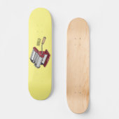 Afbeelding van cartoon voor pasteiters persoonlijk skateboard (Voorkant)