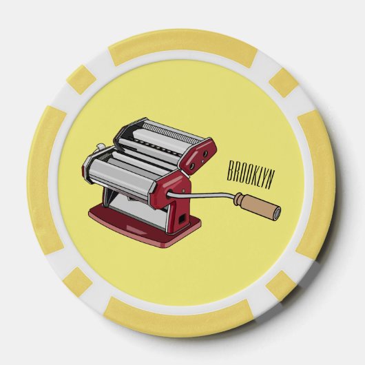 Afbeelding van cartoon voor pasteiters poker chips (Achterkant)