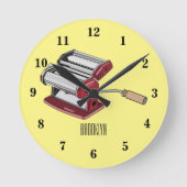 Afbeelding van cartoon voor pasteiters ronde klok (Voorkant)