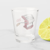 Afbeelding van cartoon voor pasteiters shot glas (Achterkant)