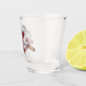 Afbeelding van cartoon voor pasteiters shot glas (Rechts)