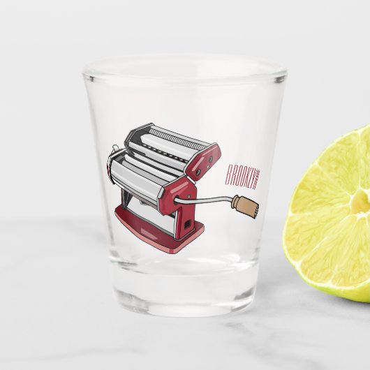 Afbeelding van cartoon voor pasteiters shot glas (Voorkant)