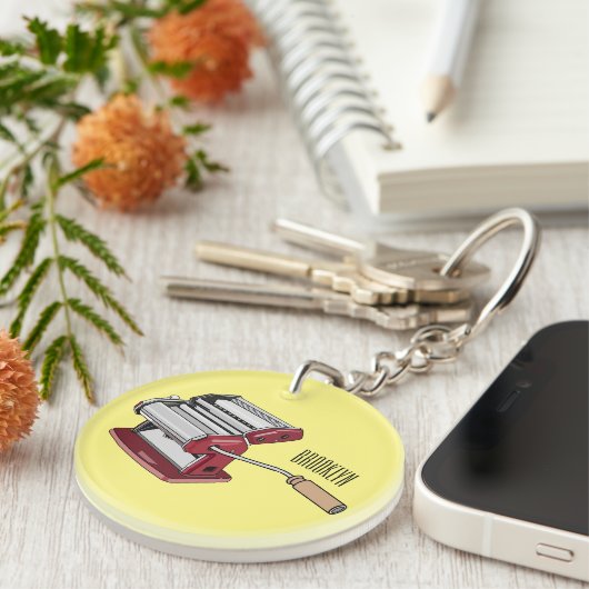 Afbeelding van cartoon voor pasteiters sleutelhanger (Voorkant Rechts)