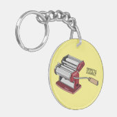 Afbeelding van cartoon voor pasteiters sleutelhanger (Voorkant Links)