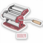 Afbeelding van cartoon voor pasteiters sticker (Voorkant)