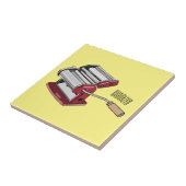 Afbeelding van cartoon voor pasteiters tegeltje (Zijkant)