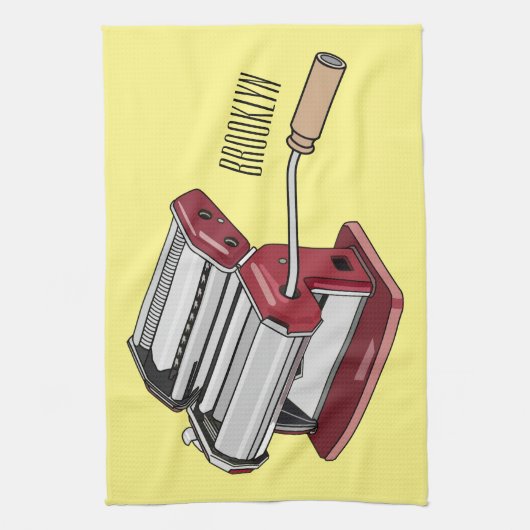 Afbeelding van cartoon voor pasteiters theedoek (Verticaal)