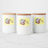 Afbeelding van cartoon voor pasteiters voedselcontainer etiket (Flessen)