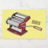 Afbeelding van cartoon voor pasteiters voedselcontainer etiket (Enkel label)