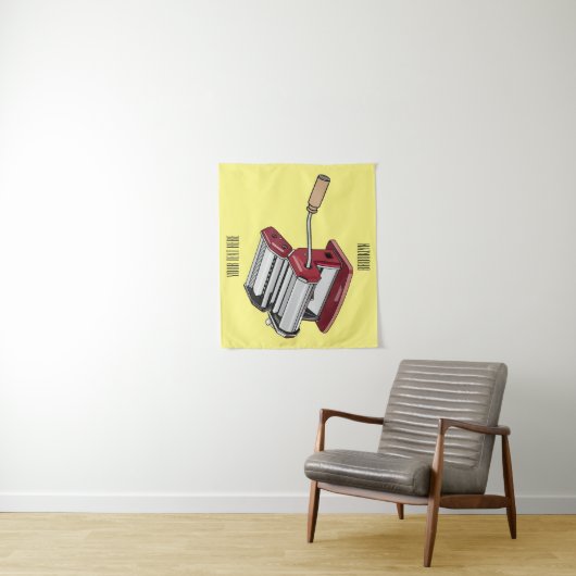 Afbeelding van cartoon voor pasteiters wandkleed (In situ)