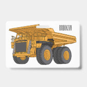 Afbeelding van cartoon vrachtwagen badge (Achterkant)
