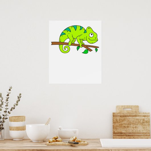 Afbeelding van Chameleon Poster (Keuken)