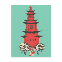 Afbeelding van Chinese Pagoda Postcard