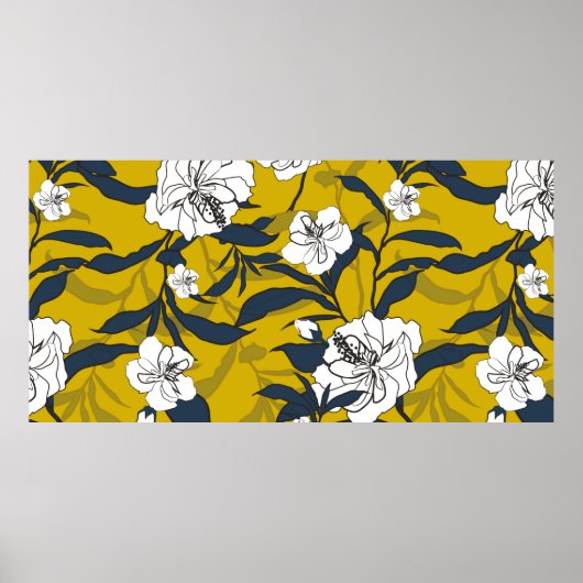 Afbeelding van de afbeelding van de bloeiende blo poster (Voorkant)