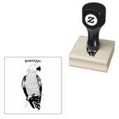 Afbeelding van de Afrikaanse grijze papegaai carto Rubberstempel (Gestempeld)