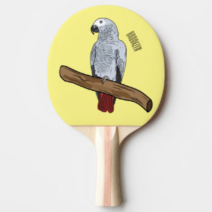 Afbeelding van de Afrikaanse grijze papegaai carto Tafeltennisbatje