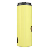 Afbeelding van de Afrikaanse grijze papegaai carto Thermosbeker (Achterkant)