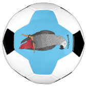 Afbeelding van de Afrikaanse grijze papegaai carto Voetbal (Gedraaid)