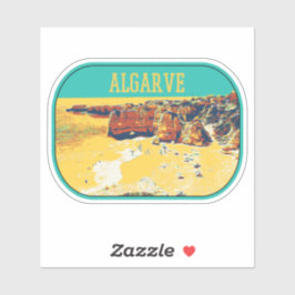 Afbeelding van de Algarve-kust Portugal Sticker
