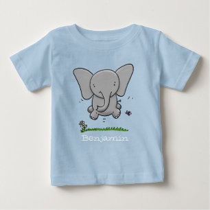 Afbeelding van de baby olifantenvliegende cartoon