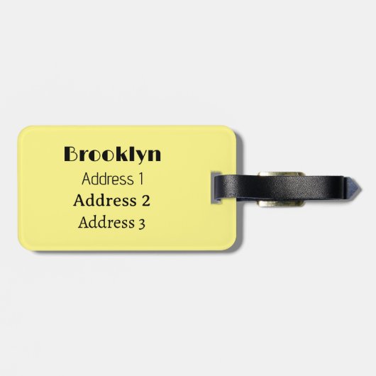 Afbeelding van de Banjo cartoon Bagagelabel (Achterkant horizontaal)