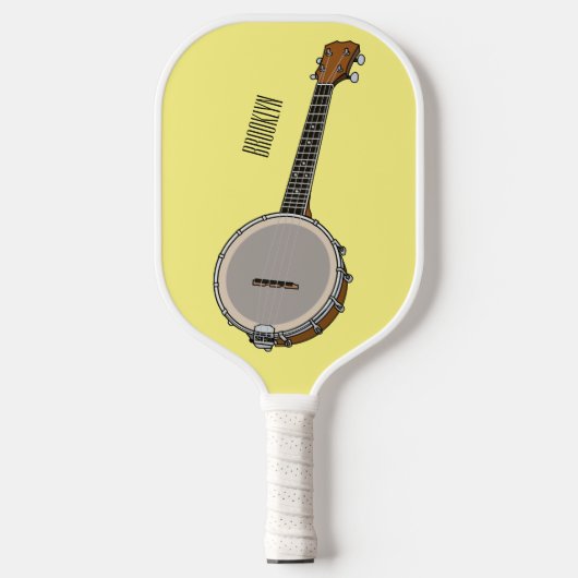 Afbeelding van de Banjo cartoon Pickleball Paddle (Voorkant)