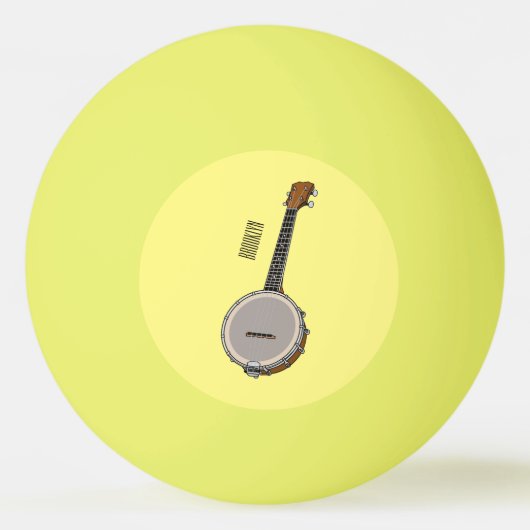Afbeelding van de Banjo cartoon Pingpongbal (Voorkant)