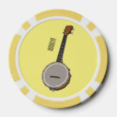 Afbeelding van de Banjo cartoon Poker Chips (Achterkant)