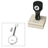 Afbeelding van de Banjo cartoon Rubberstempel (Gestempeld)