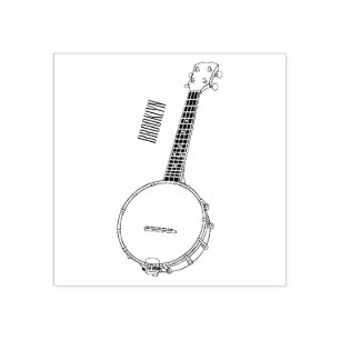 Afbeelding van de Banjo cartoon Rubberstempel