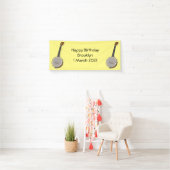 Afbeelding van de Banjo cartoon Spandoek (Insitu)