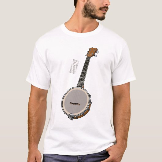 Afbeelding van de Banjo cartoon T-shirt (Voorkant)