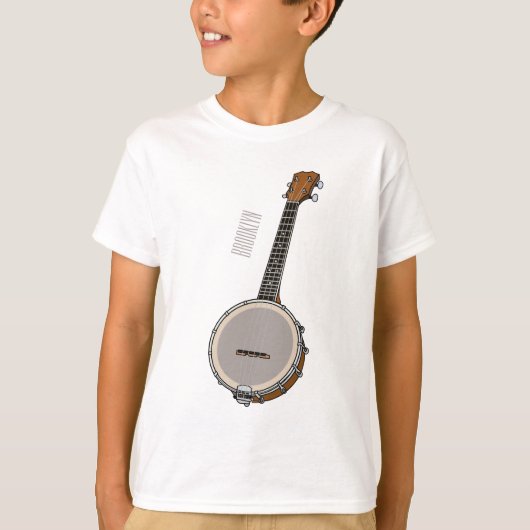 Afbeelding van de Banjo cartoon T-shirt (Voorkant)