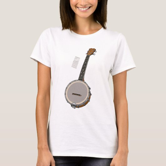 Afbeelding van de Banjo cartoon T-shirt (Voorkant)