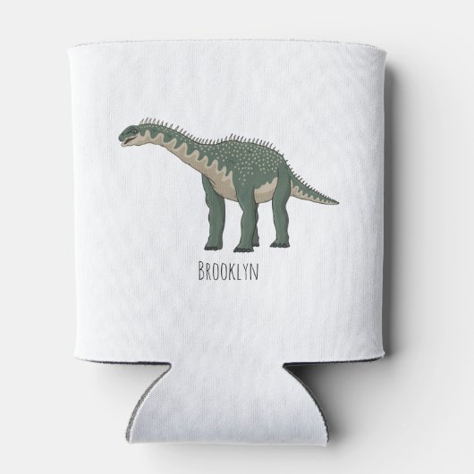 Afbeelding van de Barapasaurus-cartoon Blikjeskoeler (Achterkant)